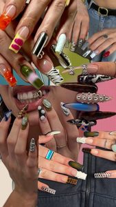 Diseños de uñas de los 2000 inspirados en la estética Y2K